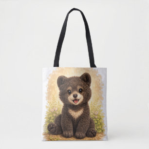 Cute Baby Bear Tote Bag Kawaii Animal Tasche