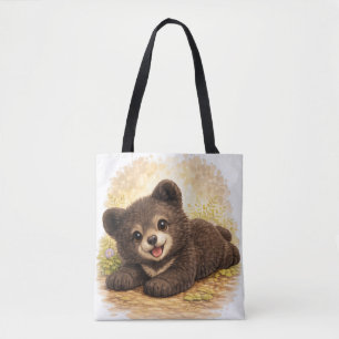Cute Baby Bear Tote Bag Kawaii Animal Tasche