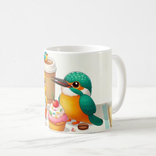 Cute Baby Birds Coffee Kaffeetasse (VorderseiteRechts)