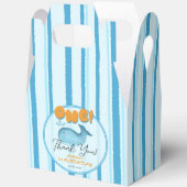 Cute Baby Blue Whale 1st Birthday Geschenkschachtel (Offen)