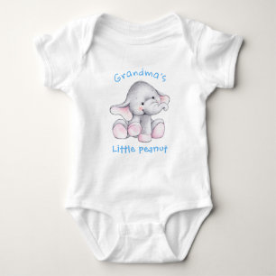 Cute Baby Boy Elephant Little Peanut Baby Bodysuit Baby Strampler