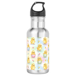 Cute Baby Chick Watercolor Easter Edelstahlflasche