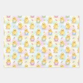 Cute Baby Chick Watercolor Easter Geschenkpapier Set (Vorderseite 2)