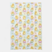 Cute Baby Chick Watercolor Easter Geschirrtuch (Vertikal)