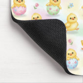 Cute Baby Chick Watercolor Easter Mousepad (Ecke)