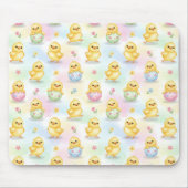 Cute Baby Chick Watercolor Easter Mousepad (Vorne)