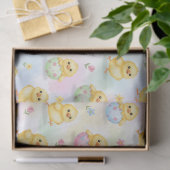 Cute Baby Chick Watercolor Easter  Seidenpapier (Geschenk)