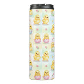 Cute Baby Chick Watercolor Easter Thermosbecher (Rückseite)