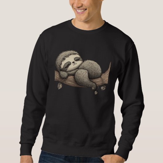 Cute baby cute sleeping sloth child 1 sweatshirt (Vorderseite)