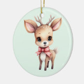 Cute Baby Deer Cartoon Illustration Keramik Ornament (Links)