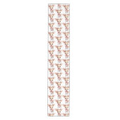 Cute Baby Deer Cartoon Illustration Pattern Mittelgroßer Tischläufer (Vorderseite)