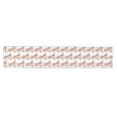 Cute Baby Deer Cartoon Illustration Pattern Mittelgroßer Tischläufer (Horizontal)