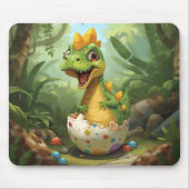 Cute Baby Dino Hatchling Mousepad (Vorne)