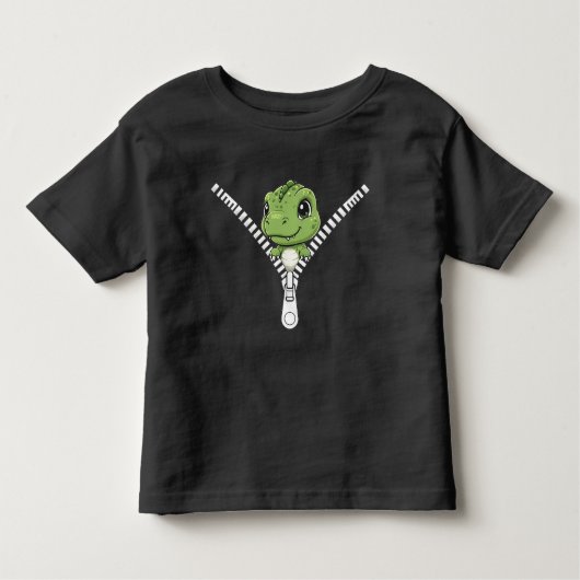 Cute baby dinosaur Peek Kleinkind T-shirt (Vorderseite)