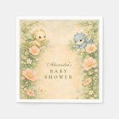 Cute Baby Dragon Fairytale Baby Shower Serviette (Vorderseite)