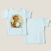Cute Baby Dragon Hot Chocolate Kids Kawaii Cozy De (Design Vorderseite & Rückseite)