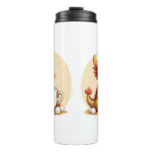 Cute Baby Dragon Hot Chocolate Kids Kawaii Cozy De Thermosbecher (Vorderseite)