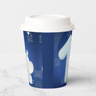 Cute Baby Elephant First Birthday Pappbecher