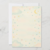 Cute Baby Elephant Gender Reveal Invitation Einladung (Rückseite)