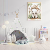 Cute Baby Elephant Poster
