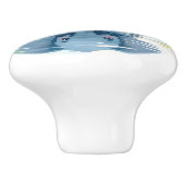 Cute Baby Elephant Reflection  Keramikknauf (Seitenansicht)