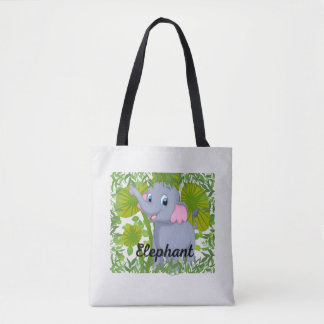 Cute Baby Elephant Tote Bag – Adorable Animal Desi Tasche
