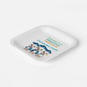 Cute Baby Geese Graduation Party Pappteller (Gewinkelt)