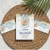 cute baby Gingerbread in Christmas Bauble Einladung