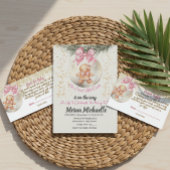  cute baby Gingerbread in Christmas Bauble  Einladung