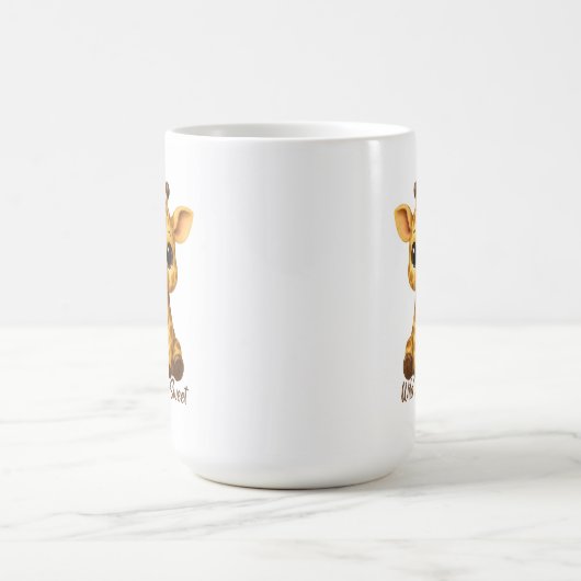 Cute Baby Giraffe Kaffeetasse (Mittel)