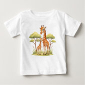 Cute Baby Giraffe Safari Animal Toddler African Baby T-shirt (Vorderseite)