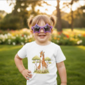 Cute Baby Giraffe Safari Animal Toddler African Baby T-shirt