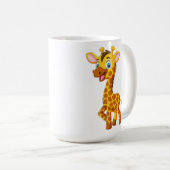 Cute Baby Giraffe Smiling Cartoon-35280 Kaffeetasse (VorderseiteRechts)