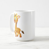 Cute Baby Giraffe Smiling Cartoon-35280 Kaffeetasse (Vorderseite Links)