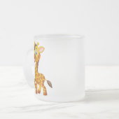 Cute Baby Giraffe Smiling Cartoon-35280 Mattglastasse (Vorderseite Links)
