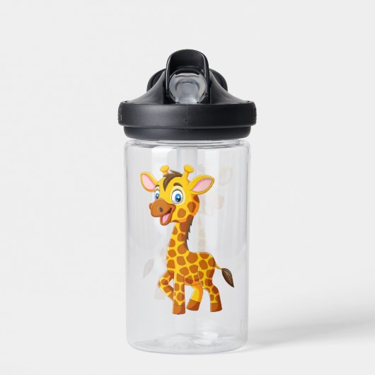 Cute Baby Giraffe Smiling Cartoon-35280 Trinkflasche (Vorne)