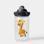 Cute Baby Giraffe Smiling Cartoon-35280 Trinkflasche (Rückseite)