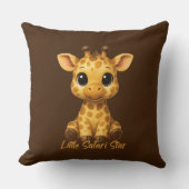 Cute Baby Giraffe Throw Pillow Kissen (Vorderseite)