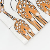 Cute Baby Giraffes, safari animals Fleecedecke (Ecke)