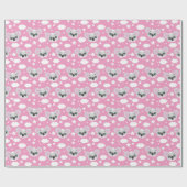 Cute baby girl face koala geschenkpapier (Flach)