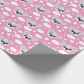 Cute baby girl face koala geschenkpapier (Ecke)