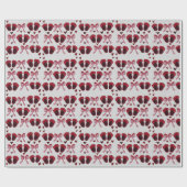 Cute Baby Girl Slippers Wrapping Paper Geschenkpapier (Flach)