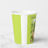 Cute Baby Hatchling Dinosaur Birthday Pappbecher (Rechts)