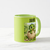Cute Baby Hatchling Dinosaur Tasse (VorderseiteRechts)