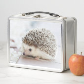 Cute Baby Hedgehog Photo Metall Brotdose (Beispiel)