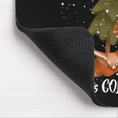 Cute Baby Its Cold Outside Bear And Fox T Shirt Mousepad (Ecke)