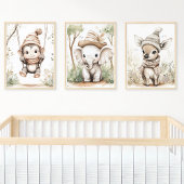 Cute Baby Jungle Animals Bilderwand Sets