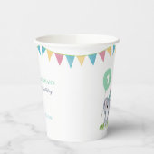 Cute Baby Koala Balloon Party Flag Birthday Pappbecher (Links)