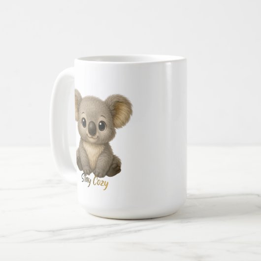 Cute Baby Koala Kaffeetasse (Vorderseite Links)