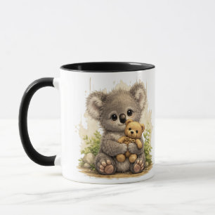 Cute Baby Koala Teddy Bear Cartoon Coffee Mug Tasse